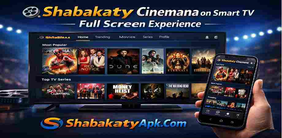 Shabakaty Cinemana on Smart TV Full Screen Experience